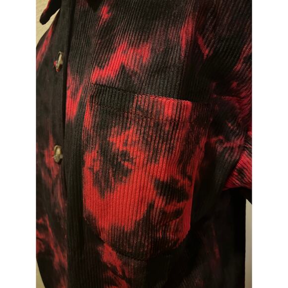 Woman’s Corduroy Tie Dye Button Down Shacket Jacket NWOT Size M - Picture 4 of 11